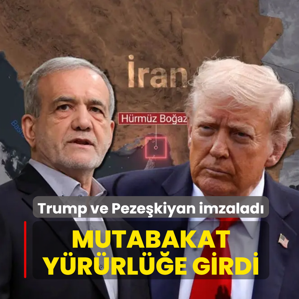 Trump ve Peze�kiyan imzalad�... Mutabakat y�r�rl��e girdi