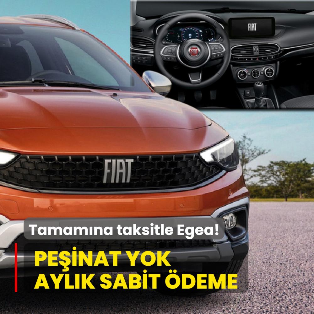 Fiat duyurdu: Ayl�k sabit �deme, pe�inat yok! Tamam�na taksitle Egea sat��� ba�lad�