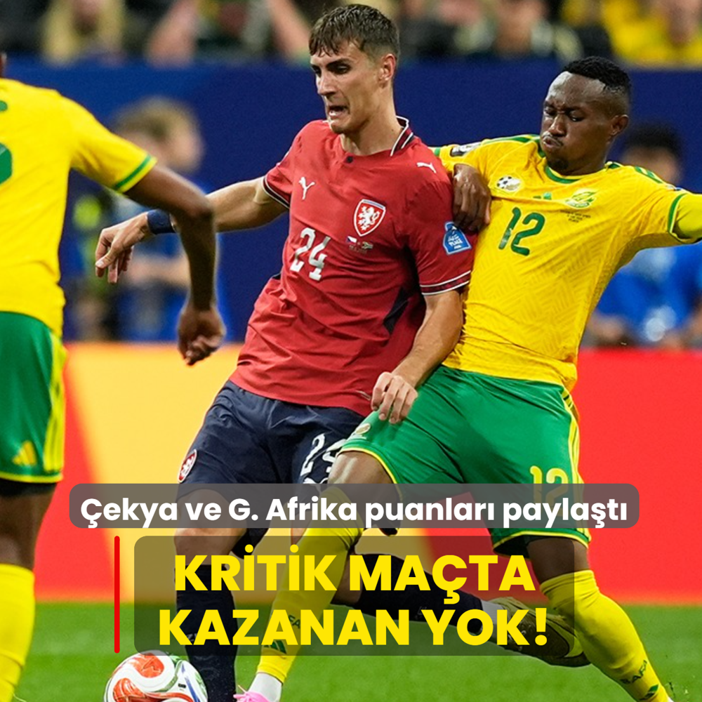 Kritik ma�ta kazanan yok! �ekya ve G�ney Afrika puanlar� payla�t�