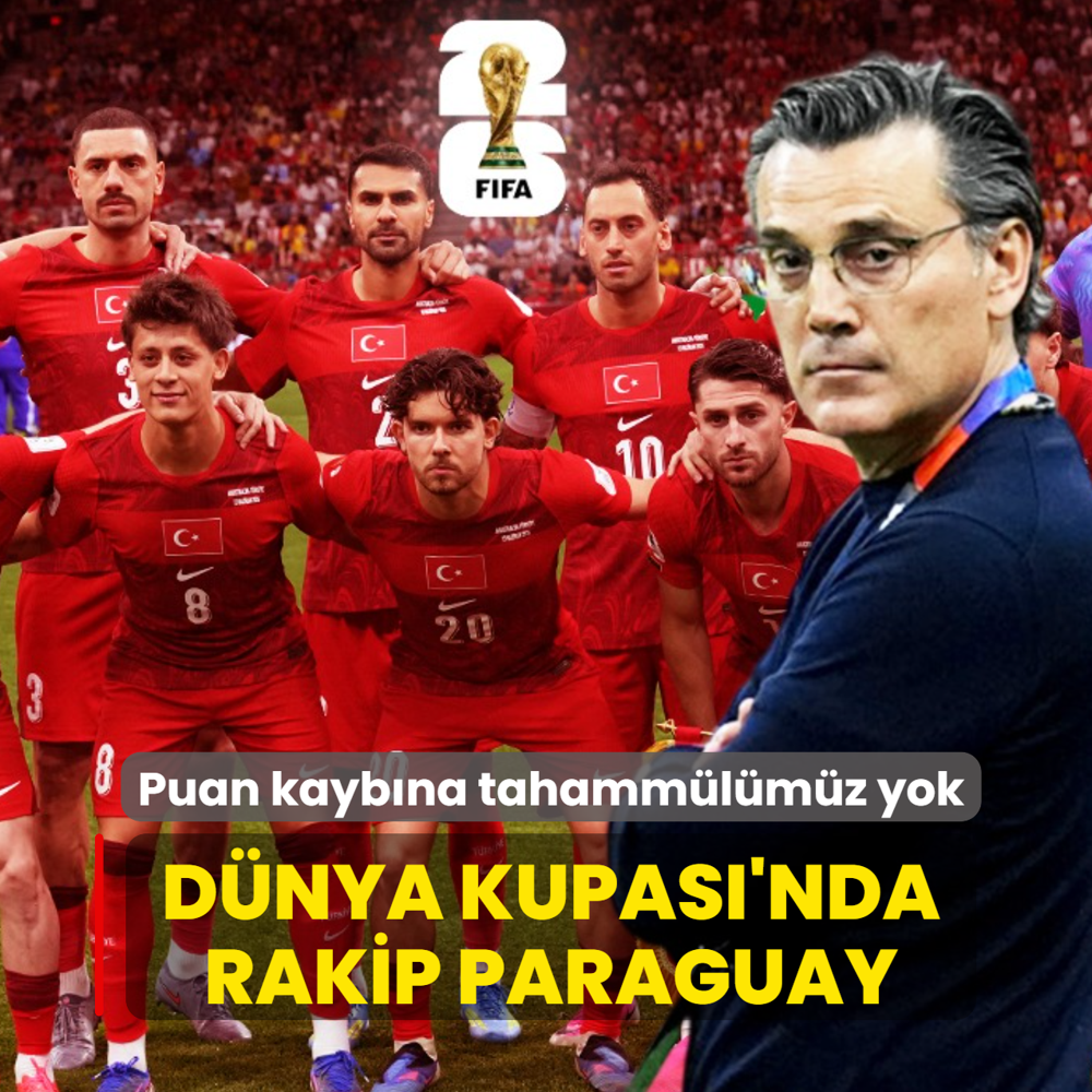 T�rkiye'nin puan kayb�na tahamm�l� yok! D�nya Kupas�'nda rakip Paraguay