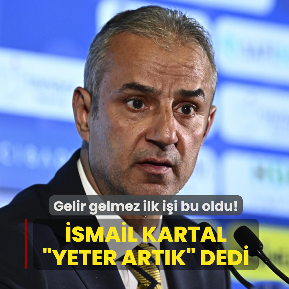 �smail Kartal �Buraya kadar� dedi! �mzas� kurumadan ilk i�i bu oldu