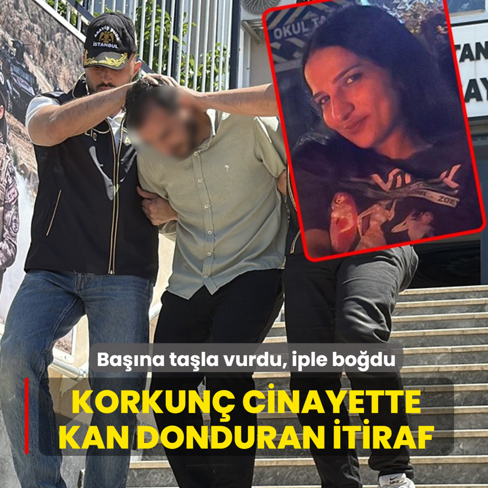 Ba��na ta�la vurdu, iple bo�du! Korkun� cinayette kan donduran itiraf