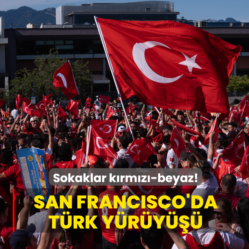 San Francisco'da T�rk y�r�y���! Sokaklar k�rm�z�-beyaz
