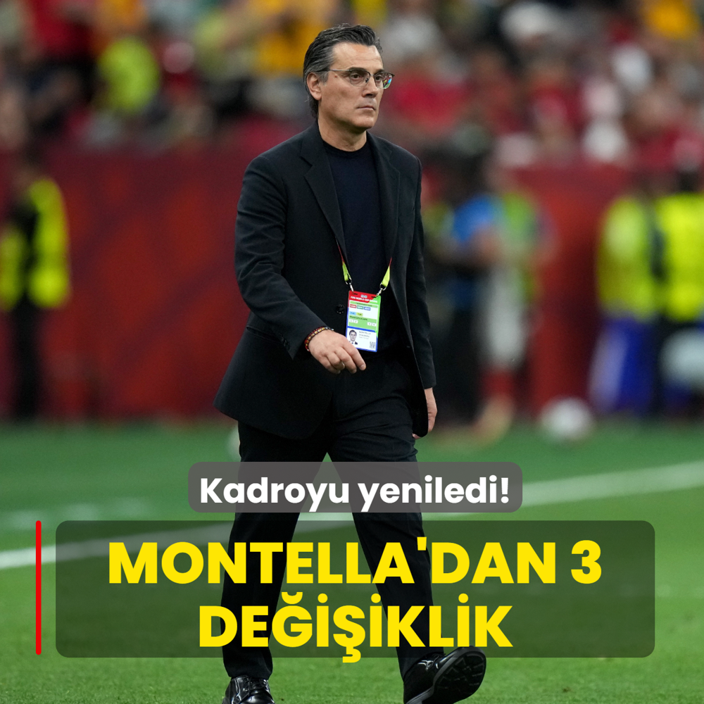 Vincenzo Montella'dan 3 de�i�iklik! Kadroyu yeniledi