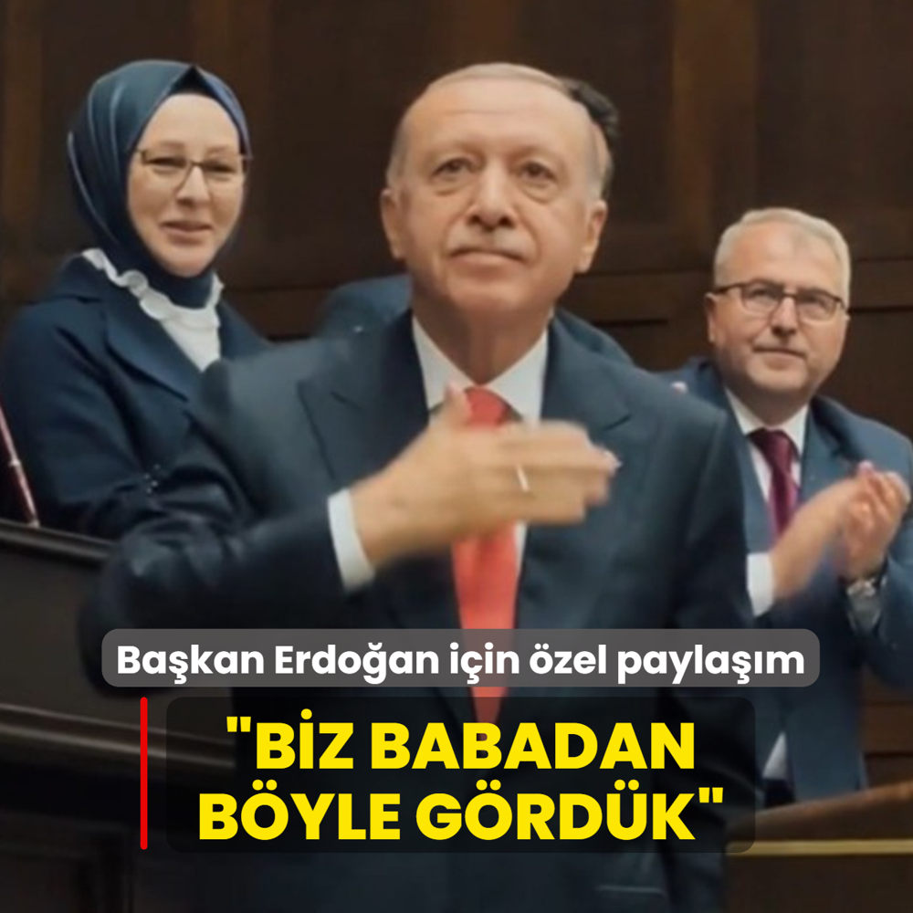 Ba�kan Erdo�an'a �zel Babalar G�n� payla��m�: Biz babadan b�yle g�rd�k