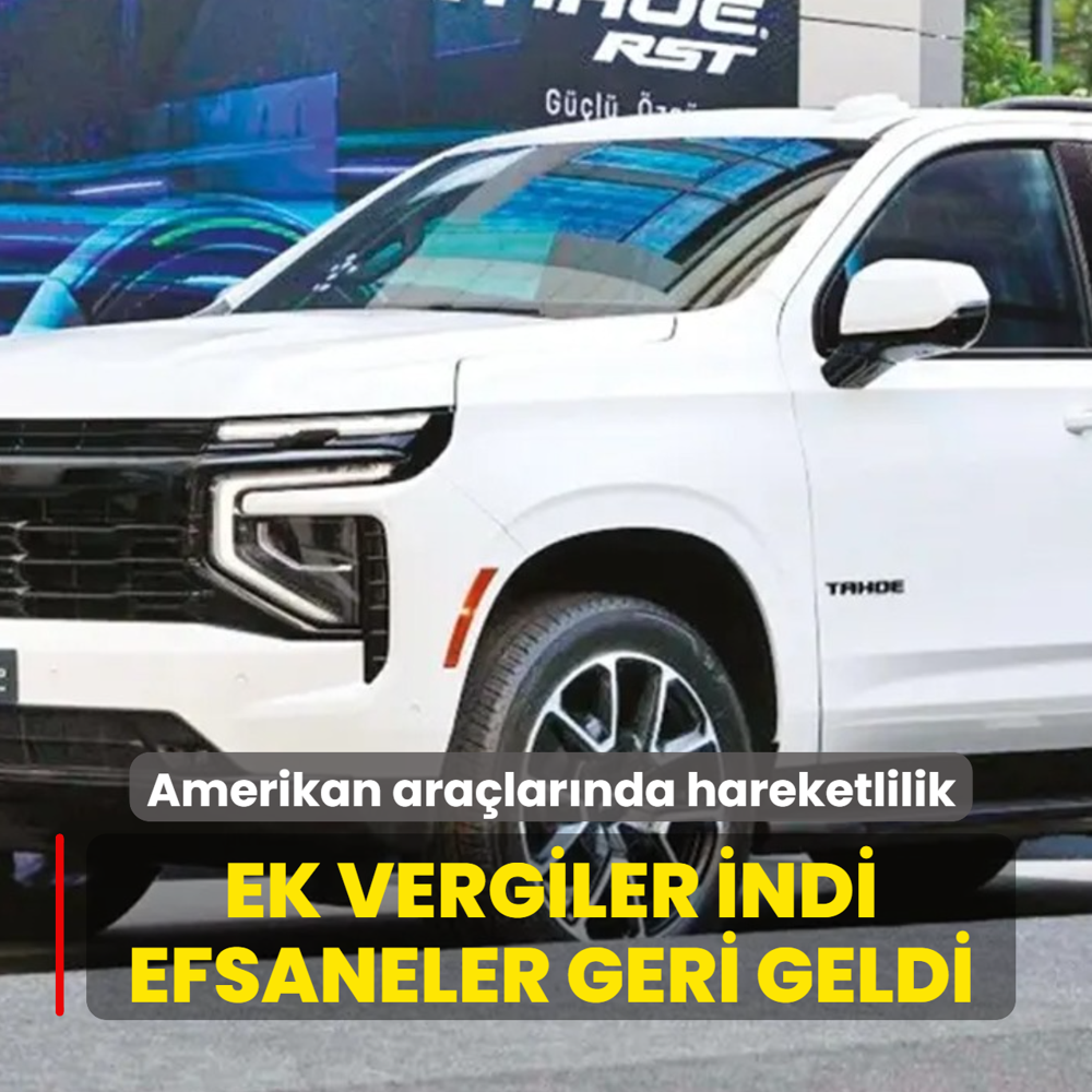 Ek vergiler indi efsaneler geri geldi