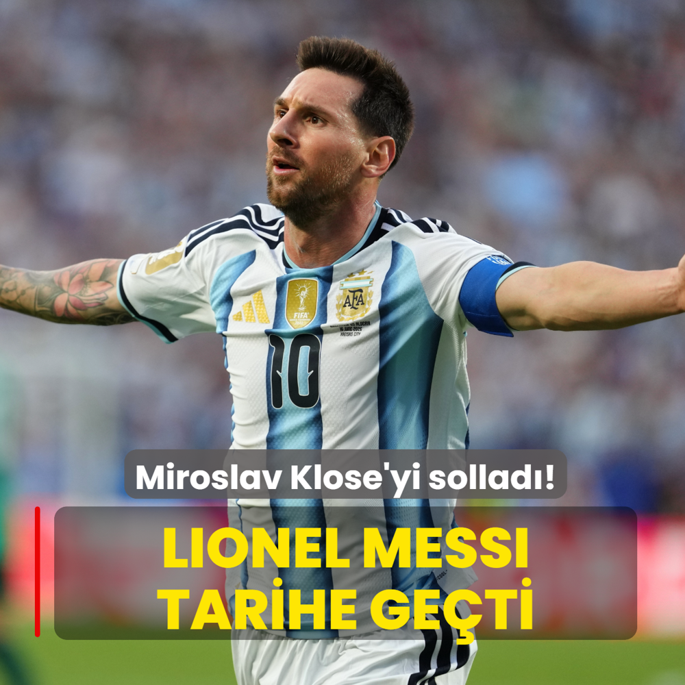 Lionel Messi tarihe ge�ti! Miroslav Klose'yi sollad�