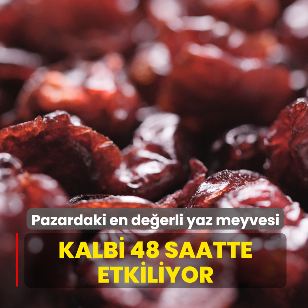 Pazardaki en de�erli yaz meyvesi: Kalbi 48 saatte etkiliyor, damar t�kan�kl���n� azalt�yor