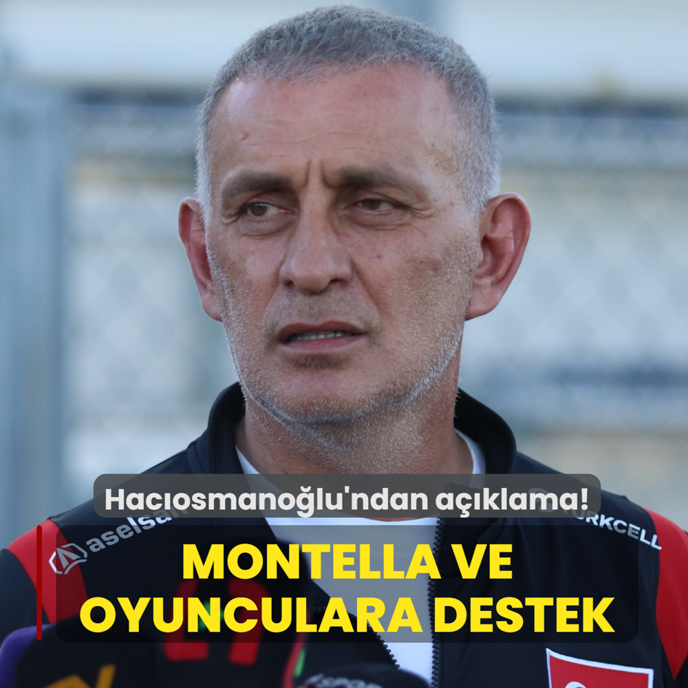 TFF Ba�kan� �brahim Hac�osmano�lu'ndan a��klama! Vincenzo Montella ve oyunculara destek verdi