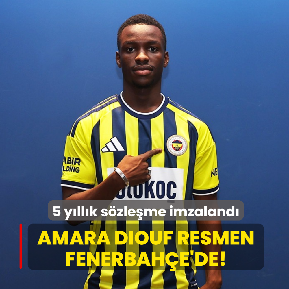 Amara Diouf resmen Fenerbah�e'de! 5 y�ll�k s�zle�me imzaland�