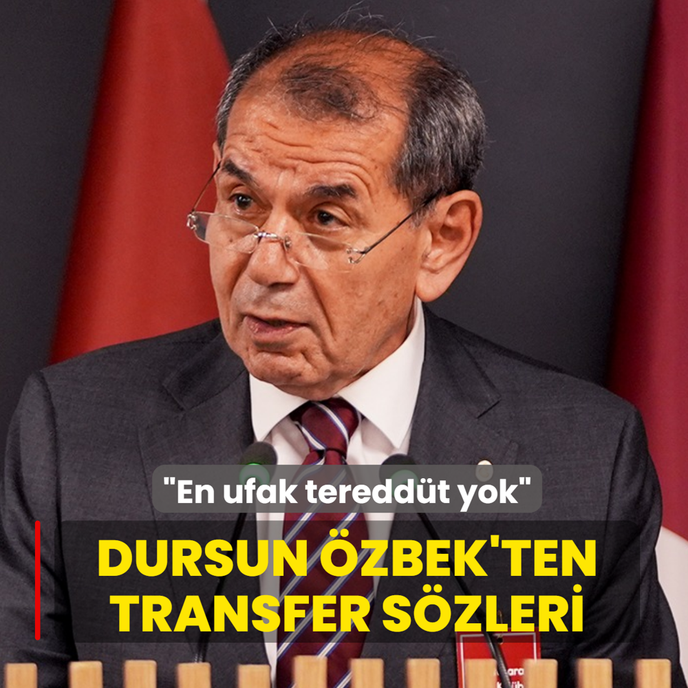 Dursun �zbek'ten transfer s�zleri! �En ufak teredd�t yok� diyerek a��klad�