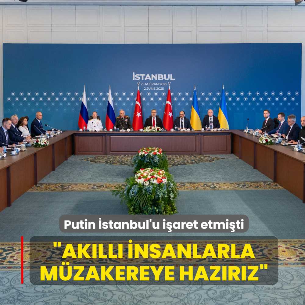 Putin �stanbul'u i�aret etmi�ti... �Ak�ll� insanlarla m�zakereye haz�r�z�