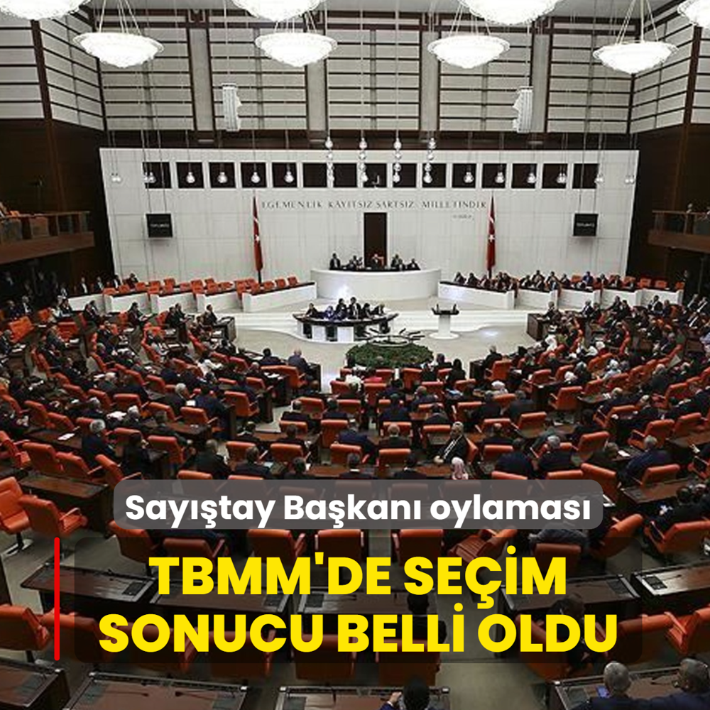 TBMM'de Say��tay Ba�kan� oylamas�... Se�im sonucu belli oldu