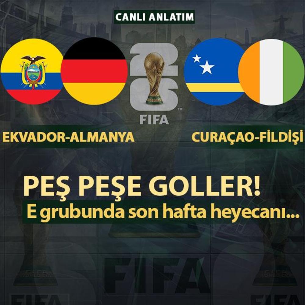 CANLI: Ekvador-Almanya | Cura�ao-Fildi�i Sahili