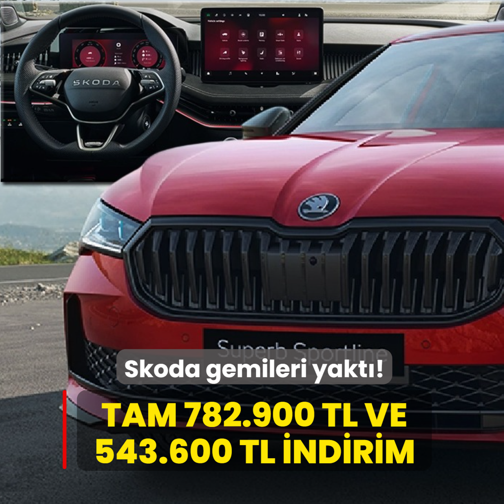 Skoda gemileri yakt�: Tam 782.900 TL ve 543.600 TL indirim! ��te g�ncel fiyat listesi...