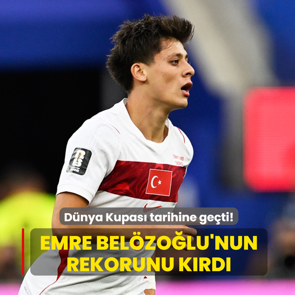 Arda G�ler D�nya Kupas� tarihine ge�ti! Emre Bel�zo�lu'nun rekorunu k�rd�