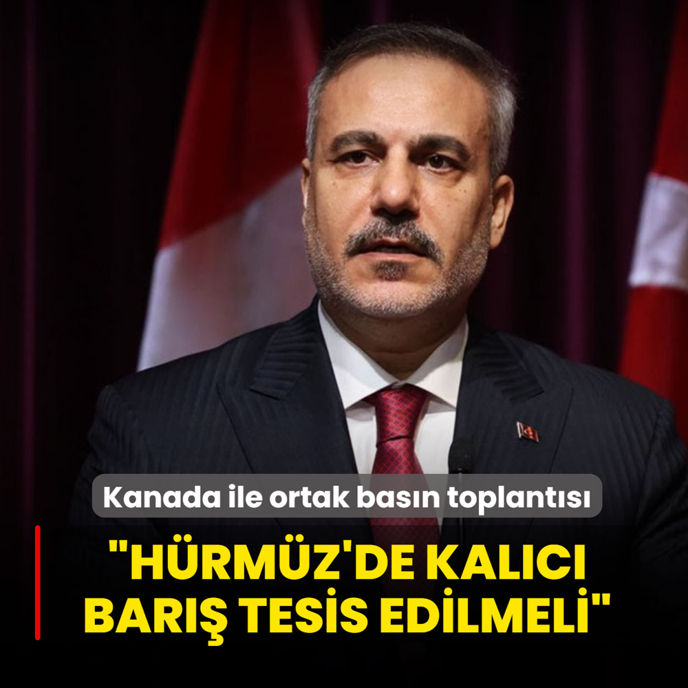 Kanada ile ortak bas�n toplant�s�: �H�rm�z'de kal�c� bar�� tesis edilmeli�
