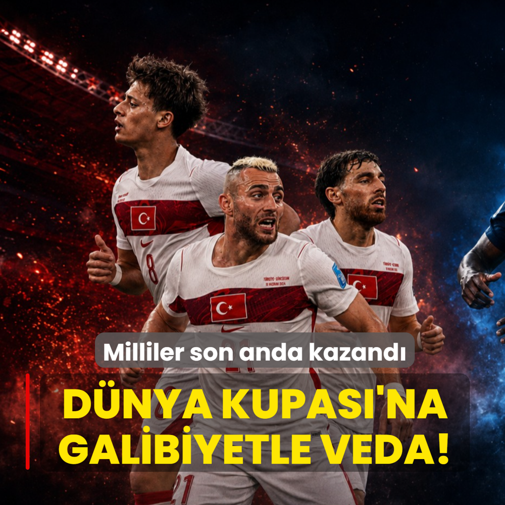 D�nya Kupas�'na galibiyetle veda! Milliler son anda kazand�