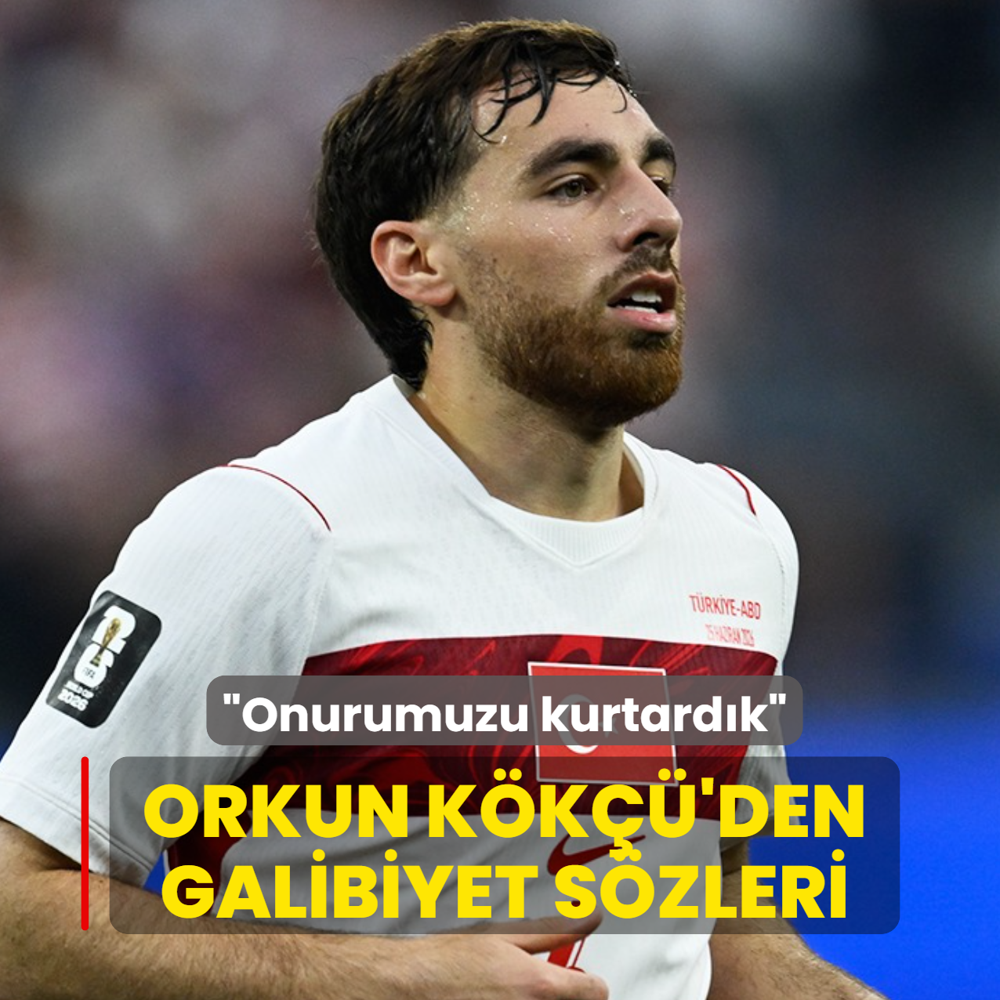 Orkun K�k��'den galibiyet s�zleri! �Onurumuzu kurtard�k�