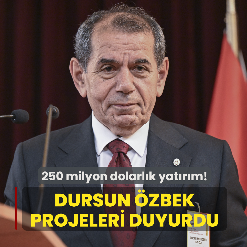Dursun �zbek projeleri a��klad�! Galatasaray'dan 250 milyon dolarl�k yat�r�m