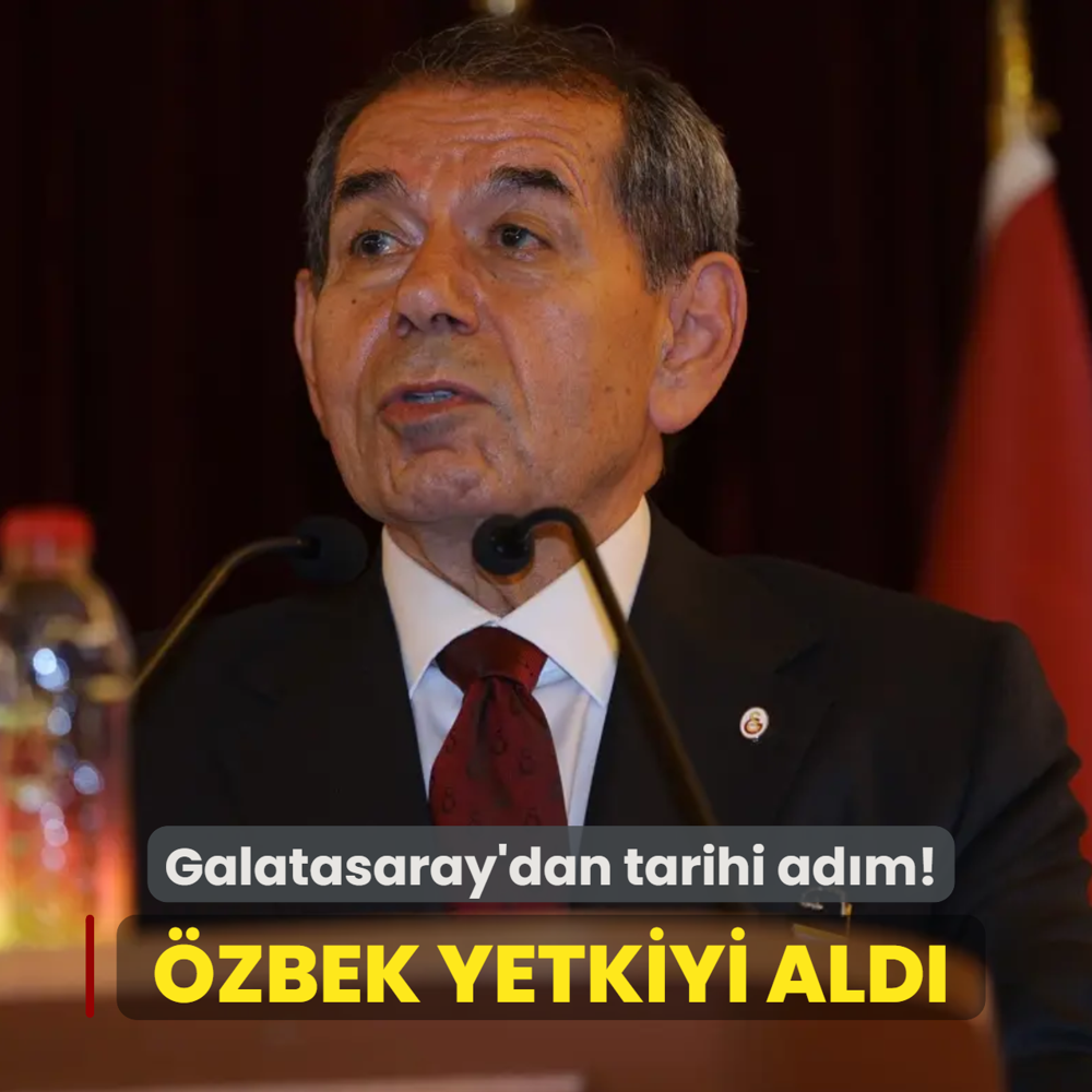 Dursun �zbek yetkiyi ald�! Galatasaray'dan tarihi ad�m