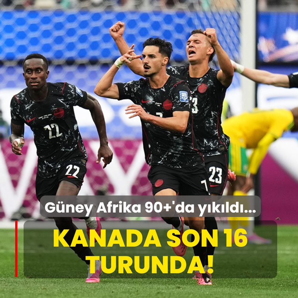 Kanada son 16 turunda! G�ney Afrika 90+'da y�k�ld�...