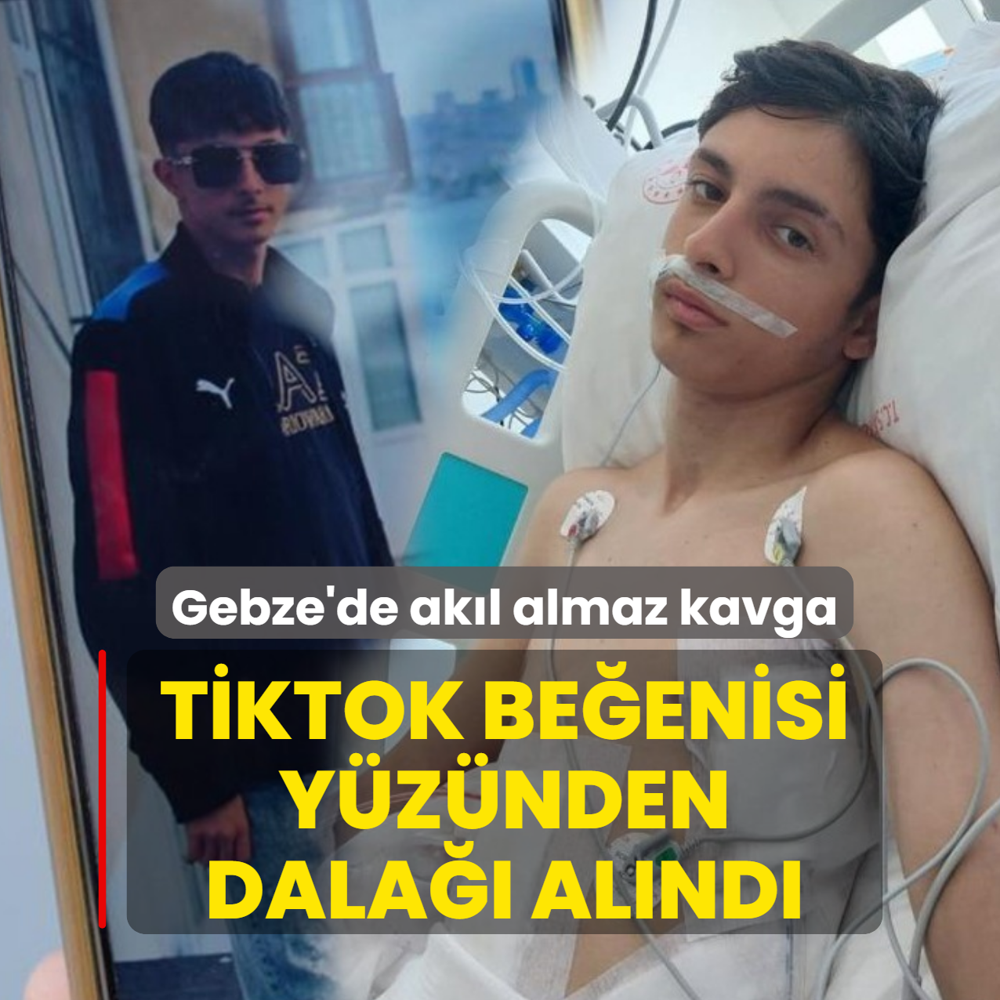 Gebze'de ak�l almaz kavga! TikTok be�enisi y�z�nden dala�� al�nd�