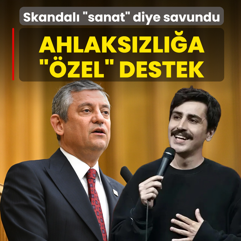 Ahlaks�zl��a ��zel� destek! Skandal� �sanat� maskesiyle savundu