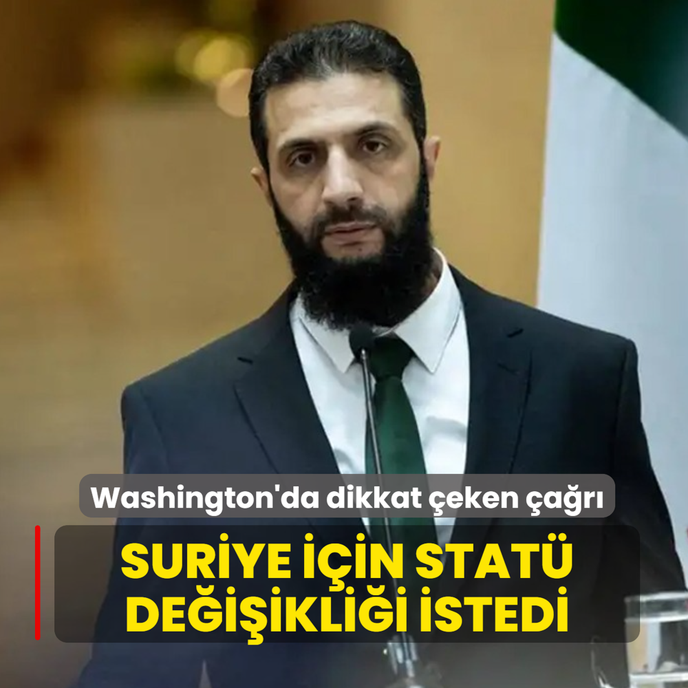 Washington'da dikkat �eken �a�r�! Suriye i�in stat� de�i�ikli�i istedi