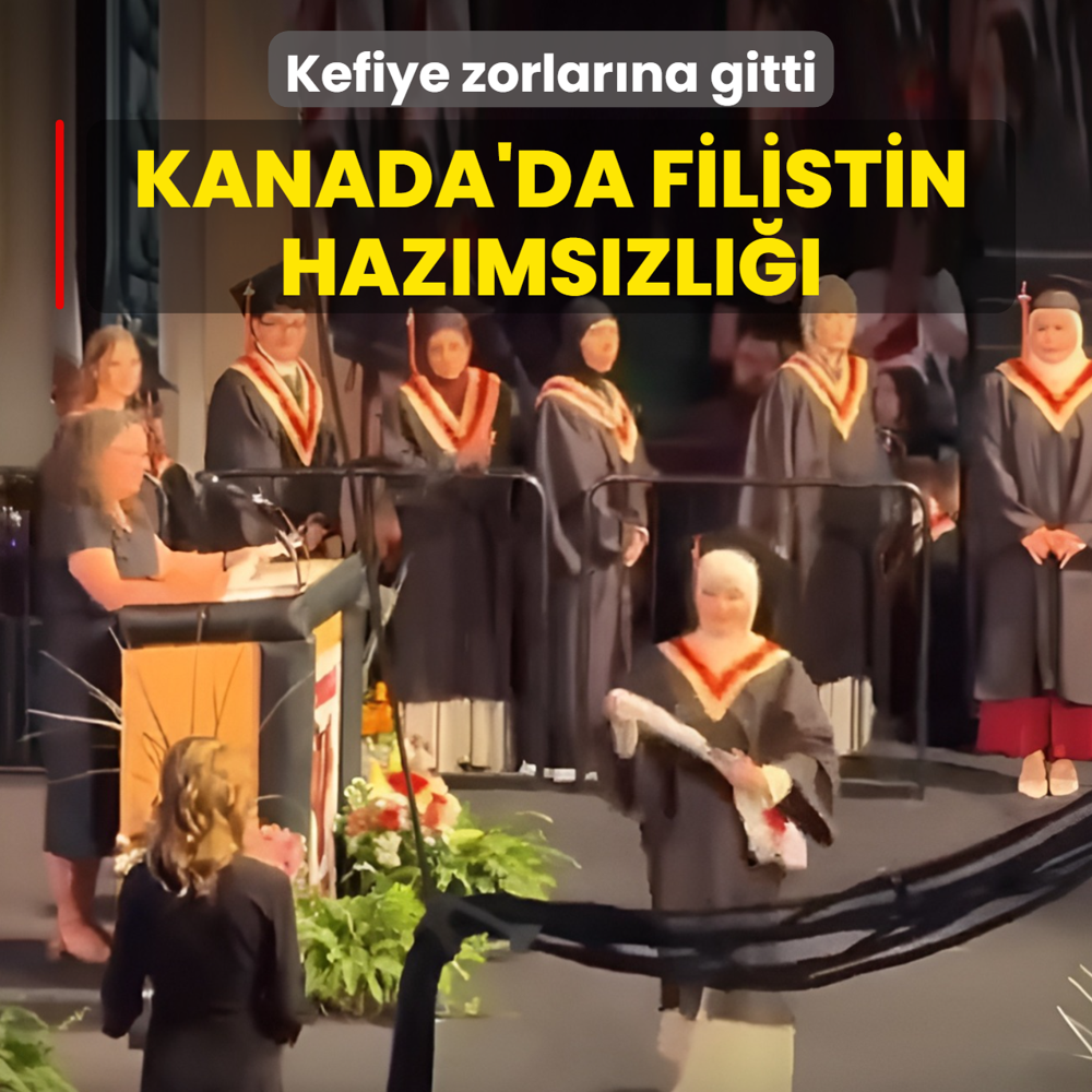 Kanada'da Filistin haz�ms�zl���! Kefiye zorlar�na gitti