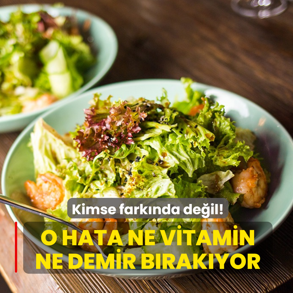 Yemekten hemen sonra yap�lan o hata ne vitamin ne demir b�rak�yor