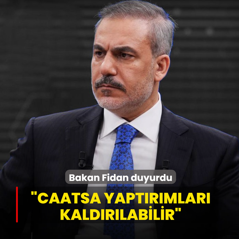 Bakan Fidan a��klad�... �CAATSA yapt�r�mlar� kald�r�labilir�