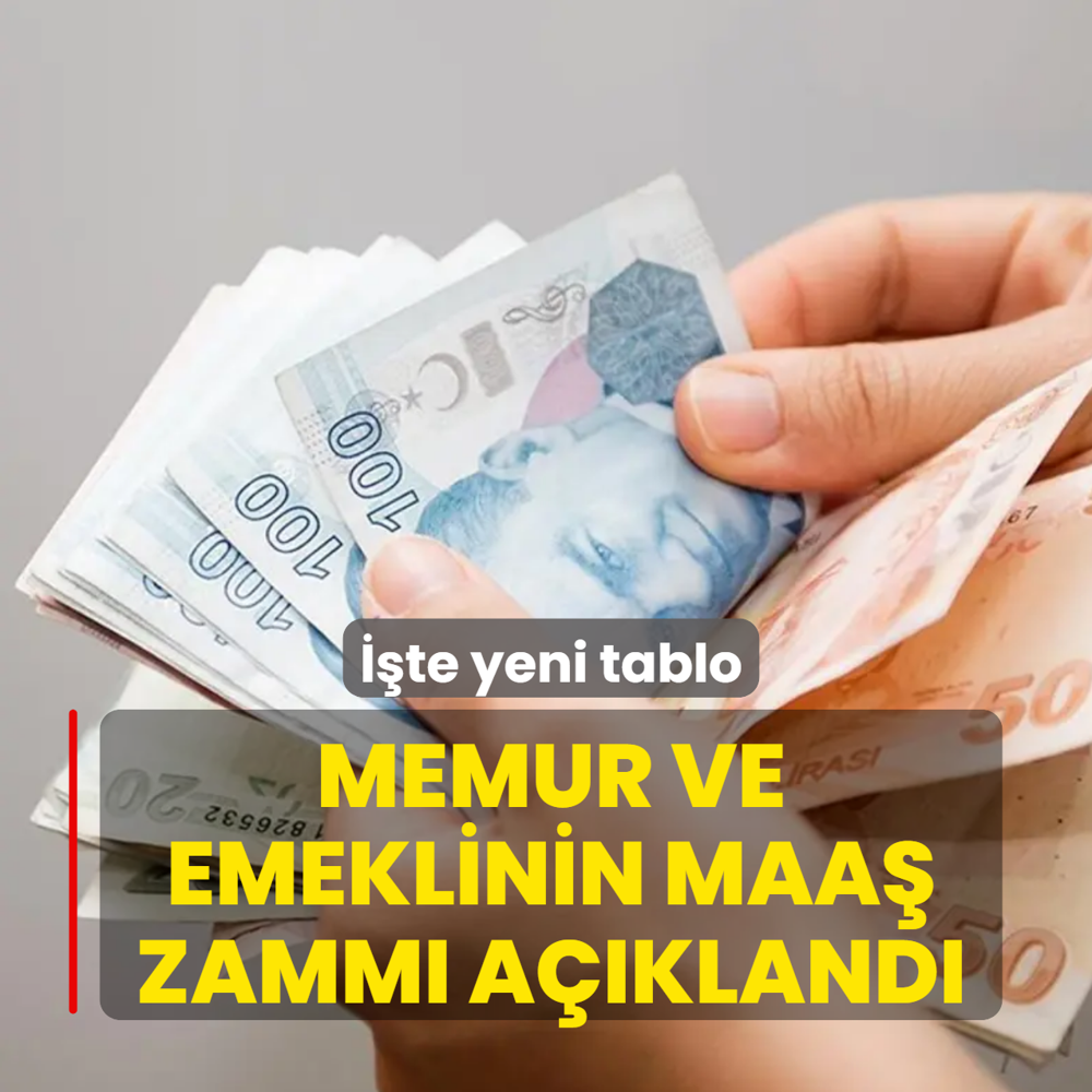 ��te yeni tablo: Memur ve emeklinin maa� zamm� a��kland�