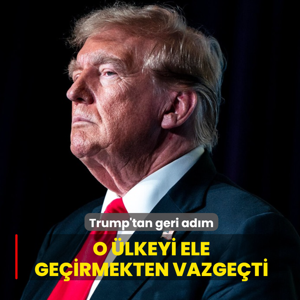 Trump'tan geri ad�m! O �lkeyi ele ge�irmekten vazge�ti