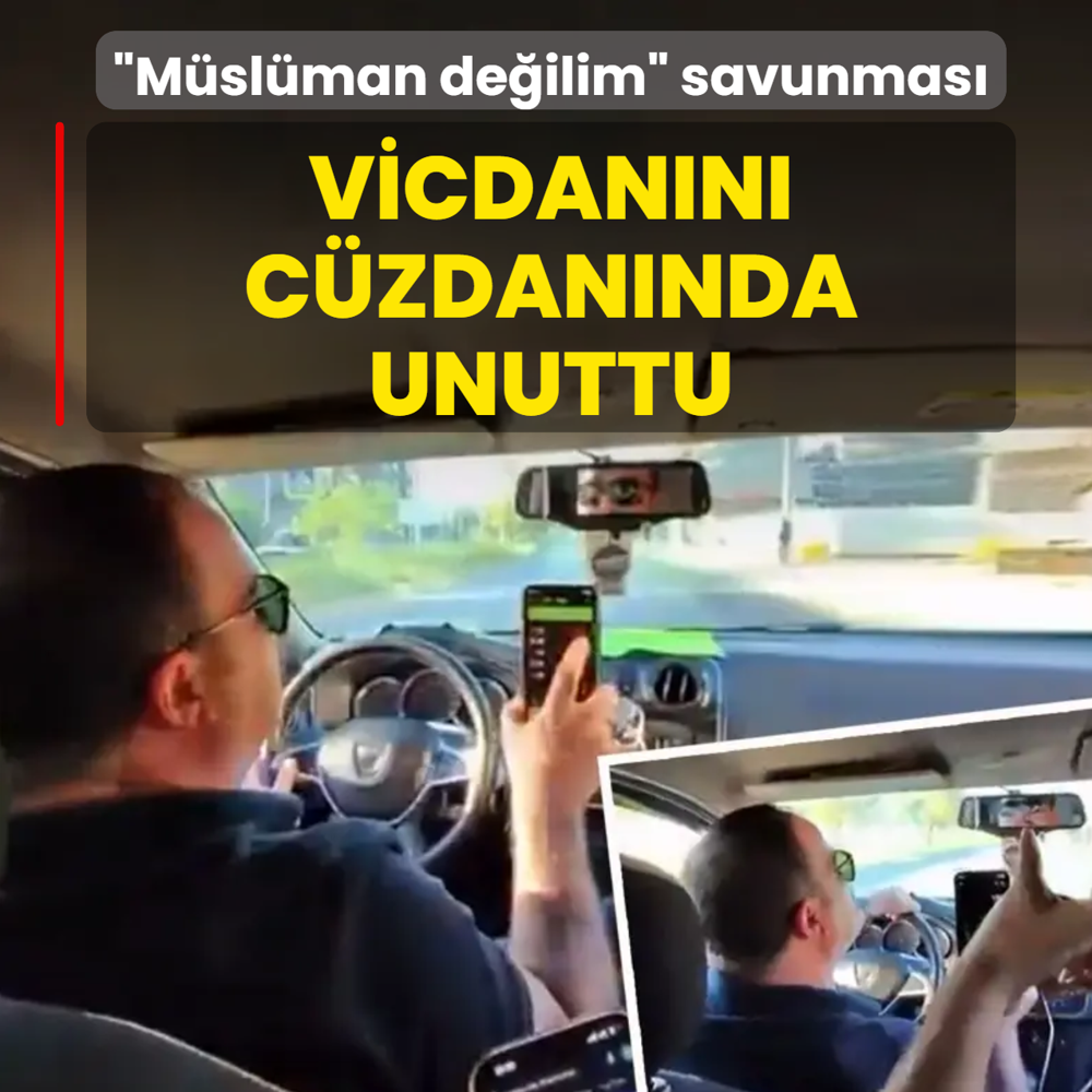 Vicdan�n� c�zdan�nda unuttu! Doland�rmaya kalk��t� �M�sl�man de�ilim� dedi