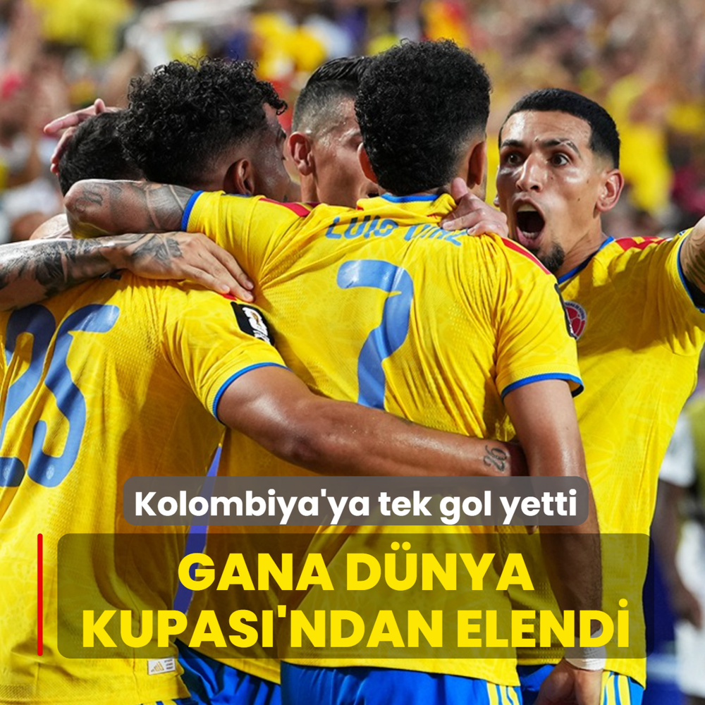 Kolombiya'ya tek gol yetti! Gana D�nya Kupas�'ndan elendi