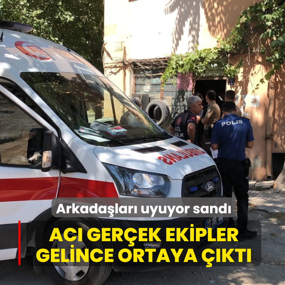 Arkada�lar� uyuyor sand�! Ac� ger�ek ekipler gelince ortaya ��kt�