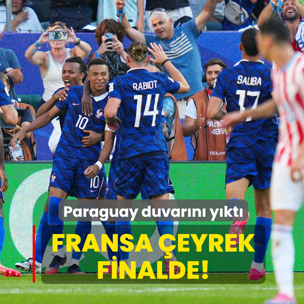 Fransa �eyrek finalde! Paraguay duvar�n� y�kt�