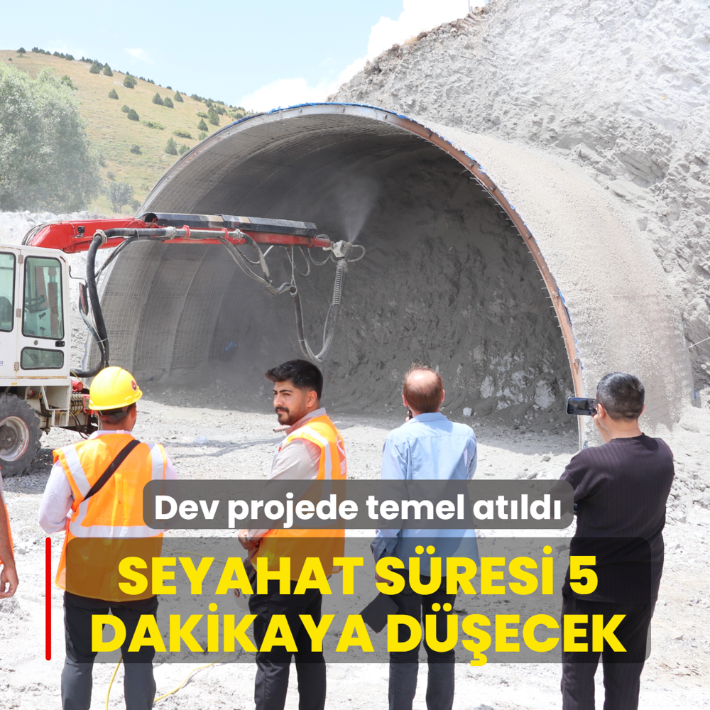 Seyahat s�resi 5 dakikaya d��ecek: Dev projede temel at�ld�
