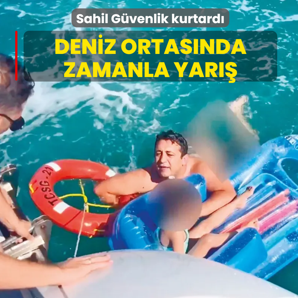 Deniz ortas�nda zamanla yar��