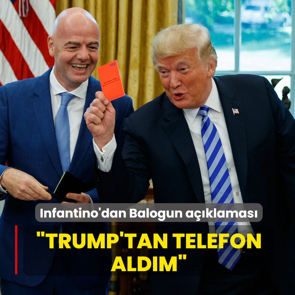 Infantino'dan Balogun a��klamas�! �Trump'tan bir telefon ald�m�