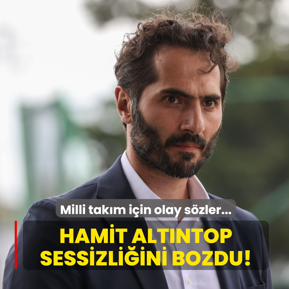 Milli tak�m i�in olay s�zler... Hamit Alt�ntop sessizli�ini bozdu