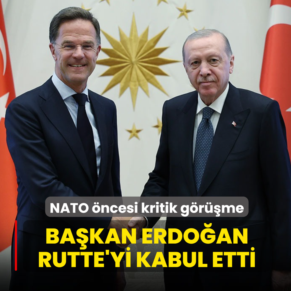 NATO �ncesi kritik g�r��me: Ba�kan Erdo�an Rutte'yi kabul etti