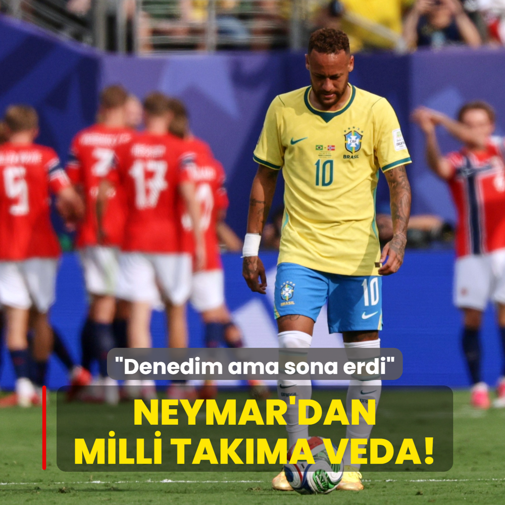 Neymar'dan milli tak�ma veda! �Denedim ama sona erdi�