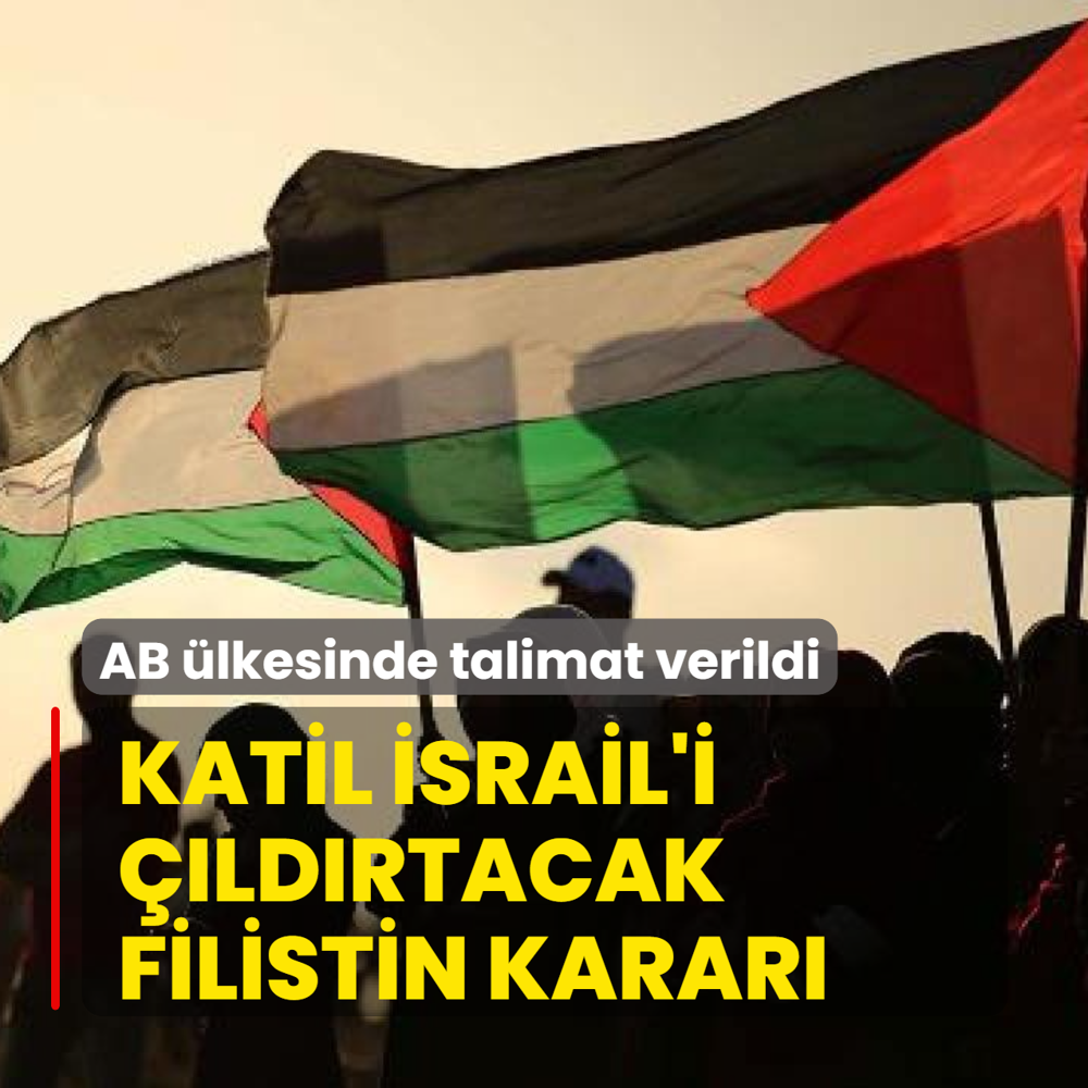 AB �lkesinden katil �srail'i ��ld�rtacak Filistin Devleti karar�! Talimat verildi
