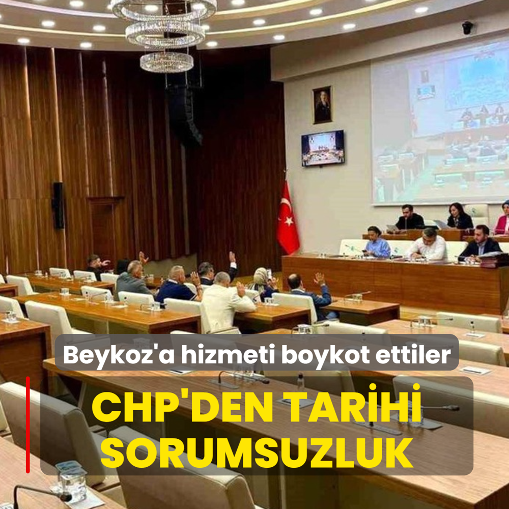 CHP'den tarihi sorumsuzluk! Beykoz'a hizmeti boykot ettiler
