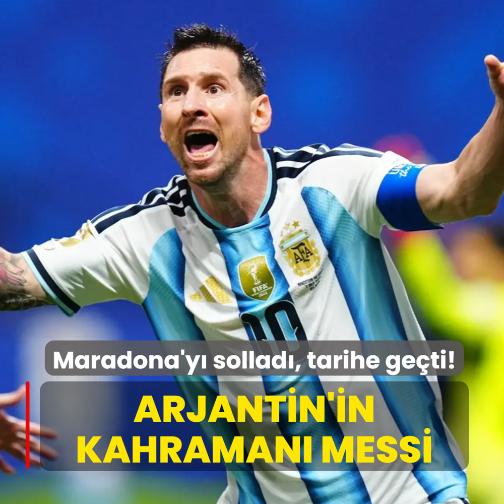 Maradona'y� sollad�, tarihe ge�ti! Arjantin'in kahraman� Messi