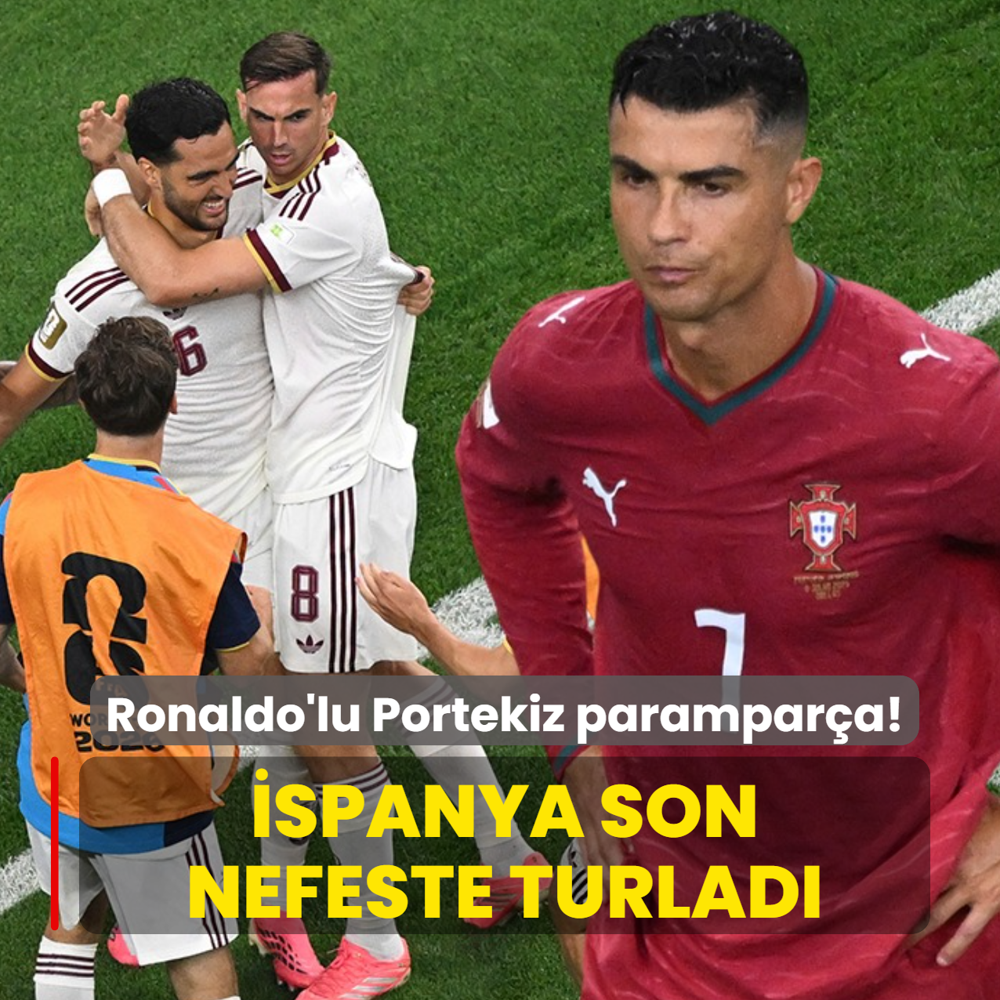 Ronaldo'lu Portekiz parampar�a! �spanya son nefeste turlad�