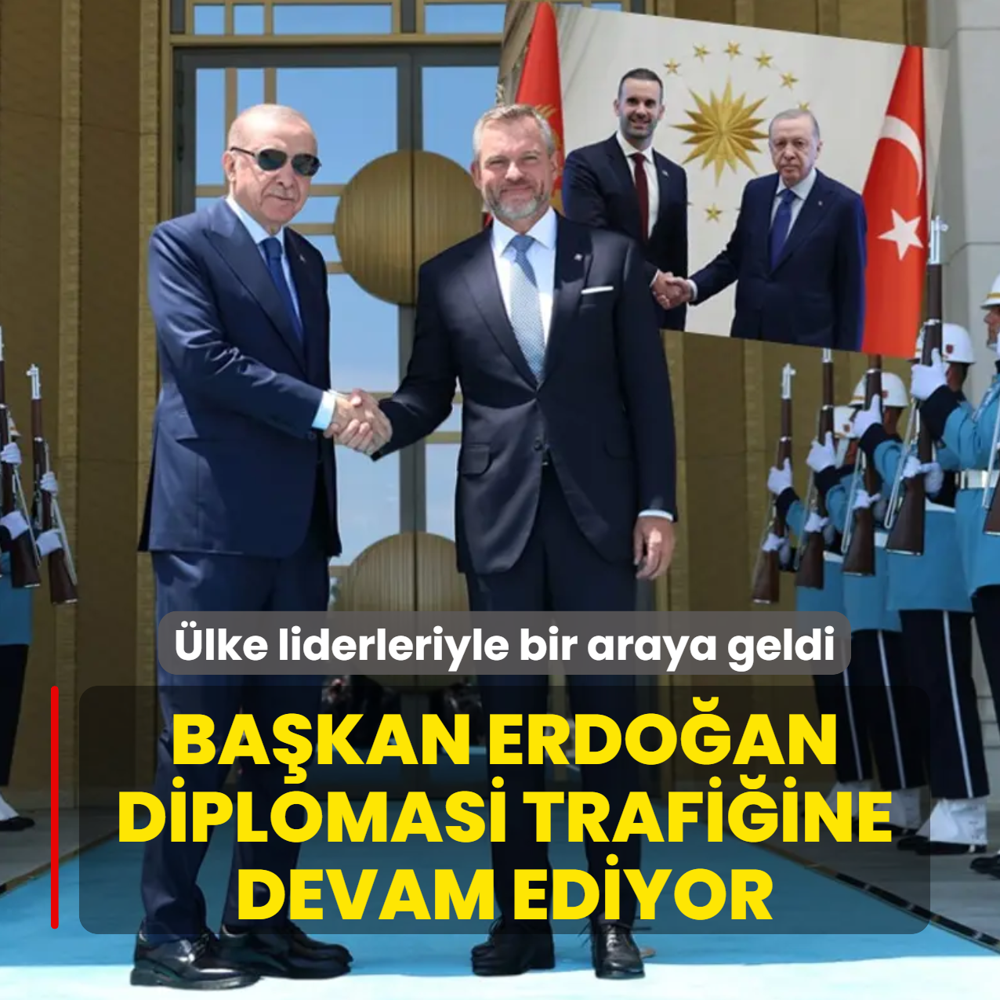 Ba�kan Erdo�an diplomasi trafi�ine devam ediyor! �lke liderleriyle bir araya geldi