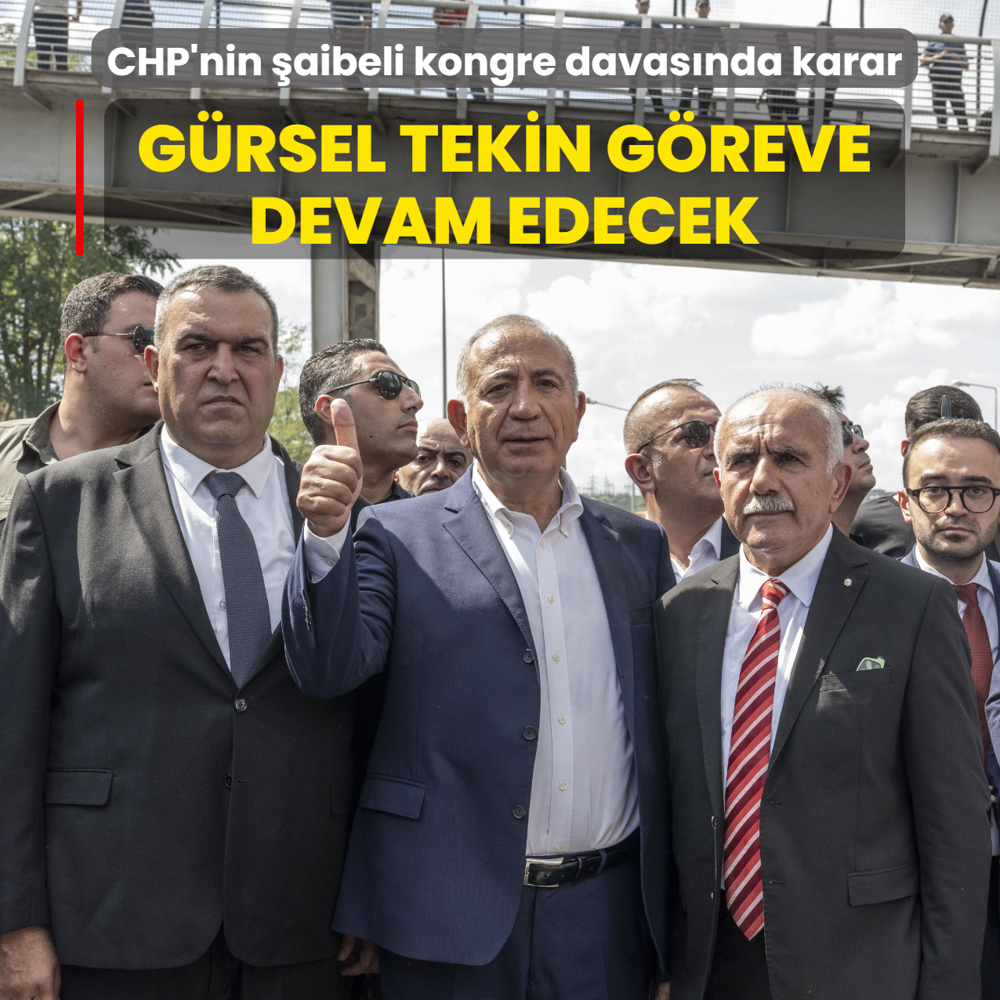CHP'nin �aibeli kongre davas�nda karar: G�rsel Tekin g�reve devam edecek